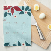 Partridge Pear Tree 2026 Calendar - Evergreen キッチンタオル (四つ折り)