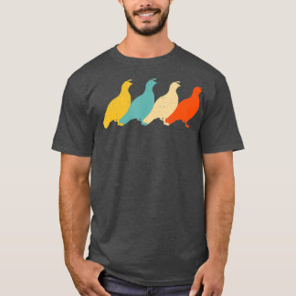 Partridge Vintage Retro Bird Quail Grouse Lover Tシャツ