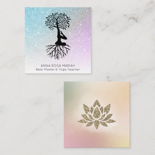 *~* PARTS 保- lotus スクエア名刺 (正面/裏面)