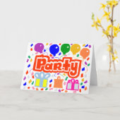 Party カード (黄色い花)