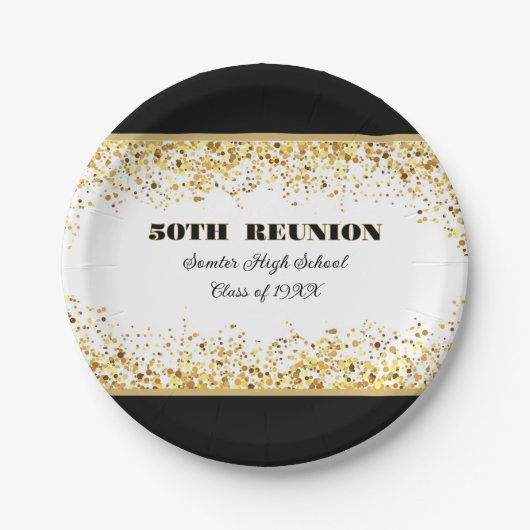 Party! 50th Class Reunion custom ペーパープレート (正面)