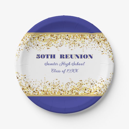 Party! 50th Class Reunion custom ペーパープレート (正面)