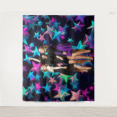 Party 90s Shot Starry Backdrop タペストリー (正面)