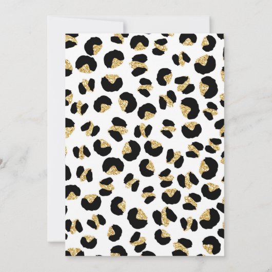 Party Animal Leopard Boy Birthday Invitation 招待状 (裏面)