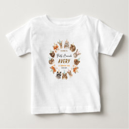 Party Animals 2nd Birthday | Cute Jungle Animal ベビーTシャツ