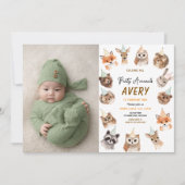 Party Animals 2nd Birthday | Cute Jungle Animal 招待状 (正面)