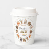 Party Animals 2nd Birthday | Cute Jungle Animal 紙コップ (正面)