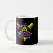 Party animals baseball funny monkey  コーヒーマグカップ (左)