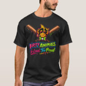 Party Animals Baseball Tシャツ (正面)