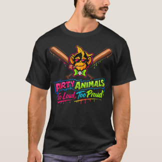 Party Animals Baseball Tシャツ