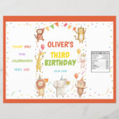 Party Animals Birthday Chip Bag Wrapper チラシ (正面)