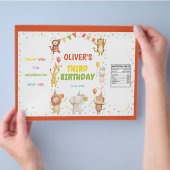 Party Animals Birthday Chip Bag Wrapper チラシ (手)