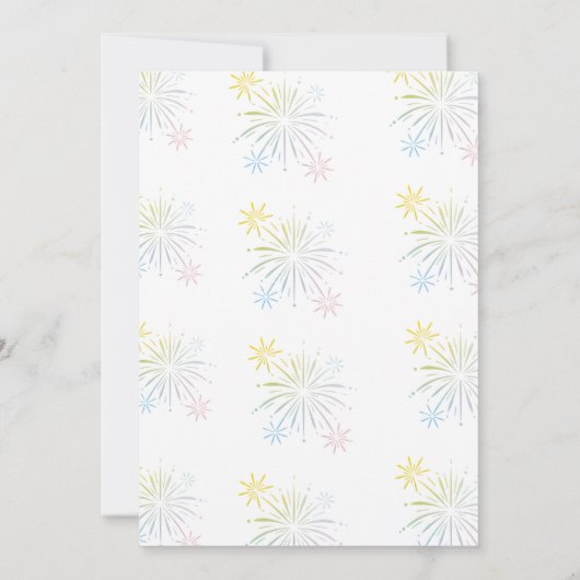 Party Animals First Birthday Invitation 招待状 (裏面)