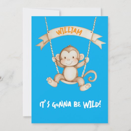 Party Animals Kids Birthday Invitation 招待状 (裏面)