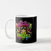 Party animals meme baseball funny monkey  コーヒーマグカップ (左)