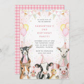 Party Animals Safari Birthday Party Invitation 招待状 (正面/裏面)