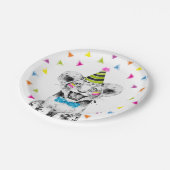 Party Animals Safari Wild Tiger Jungle Birthday ペーパープレート (アングル)