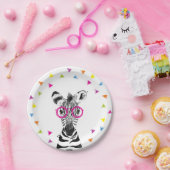 Party Animals Safari Wild Zebra Jungle Birthday  ペーパープレート (パーティー)