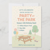Party at The Park Birthday Invitation 招待状 (正面)