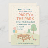 Party at The Park Birthday Invitation 招待状 (正面/裏面)