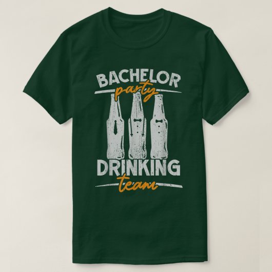 Party Bachelor Drinking Team Groomsquad Groom Squa Tシャツ (デザイン正面)
