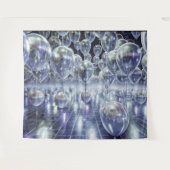 Party Balloons 90s Star Shot Backdrop タペストリー (正面(横))