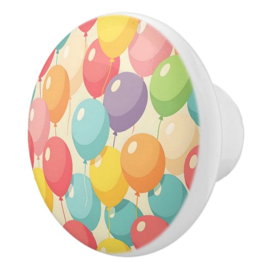 Party balloons in different colors セラミックノブ (右)