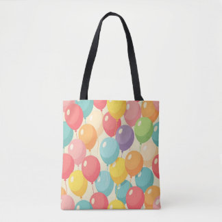 Party balloons in different colors トートバッグ
