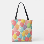Party balloons in different colors トートバッグ (裏面)