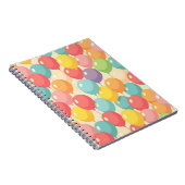 Party balloons in different colors ノートブック (右側)