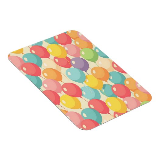 Party balloons in different colors マグネット (右側)