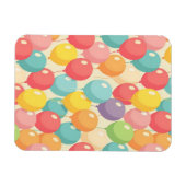 Party balloons in different colors マグネット (横)