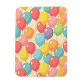Party balloons in different colors マグネット (縦)