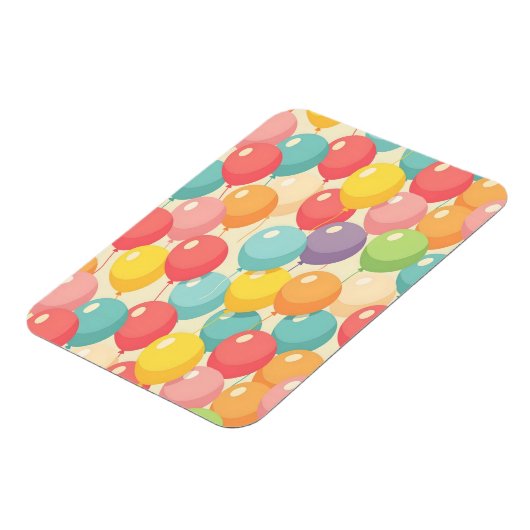 Party balloons in different colors マグネット (左側)
