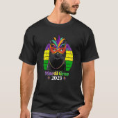 Party Cat Mask Beads Mardi Gras 2023  9 Tシャツ (正面)