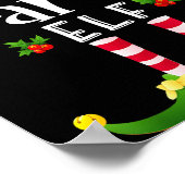 Party Christmas Elf Matching Pajama X-mas Party ポスター (角)
