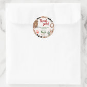 Party Cowboy Birthday cute ラウンドシール (バッグ)