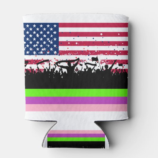 party crowd on american 缶クーラー (裏面)