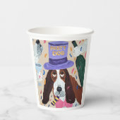 Party Dog Basset Hound 紙コップ (裏面)