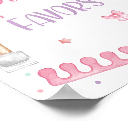 Party Favors Mani-Pedi Party Manicure Pedicure ポスター (角)