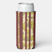 Party Fun Abstract Camo Stripe Pattern スリム缶クーラー (Seltzer裏面)