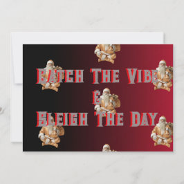 Party greeting colour red and black  シーズンカード