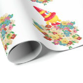 Party Hat Monster in the Garden ラッピングペーパー (ロールコーナー)