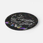 Party Hats and Confetti New Years ペーパープレート (アングル)