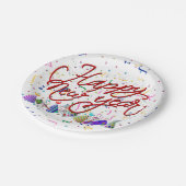 Party Hats and Confetti New Years ペーパープレート (アングル)