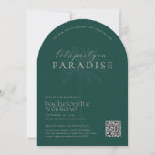 Party in Paradise | モダンバチェラー・ウィークエンド  招待状 (正面)