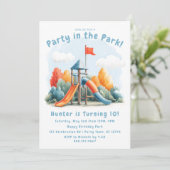 Party in the Park Kids Birthday Invitation 招待状 (スタンド正面)