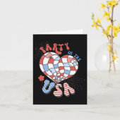 Party In The Usa 4th Of July America Independence カード (黄色い花)