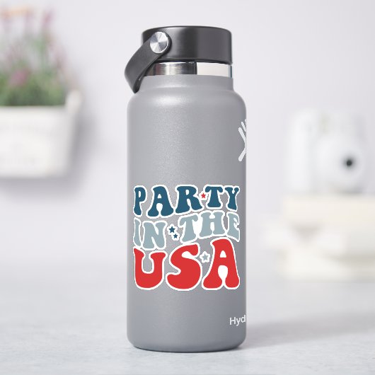 Party in the USA - 7月4日 シール (HydroFlask)