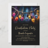 Party Lights Graduation Party 招待状 (正面)